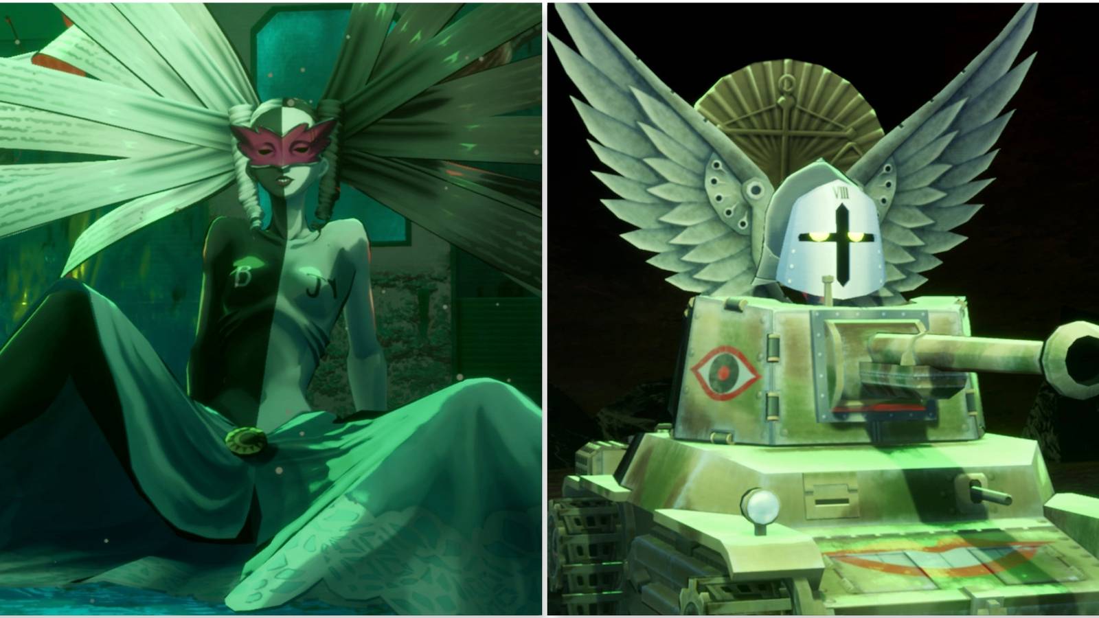 The Priestess, Justice, And Chariot arcana bosses in Persona 3 Reload