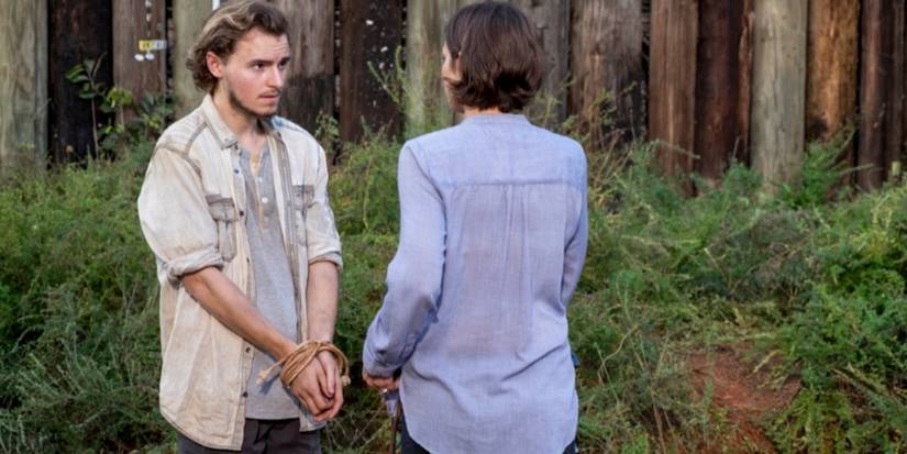 Alden and Maggie in The Walking Dead