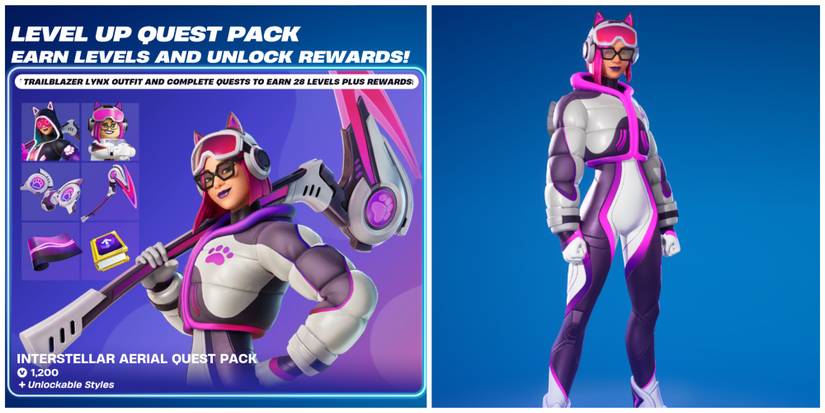 skin of trailblazer lynx outfit in fortnite item shop