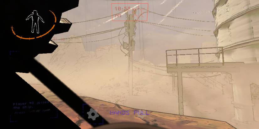 sand fog large item hands full