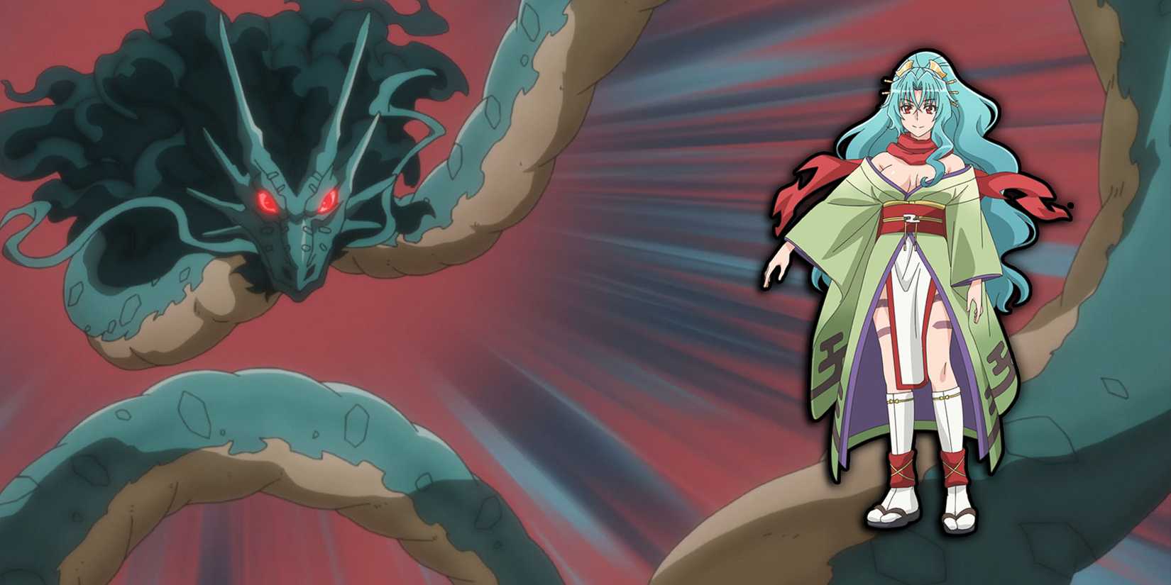 Tsukimichi Moonlit Fantasy - Tomoe Human and Dragon Forms