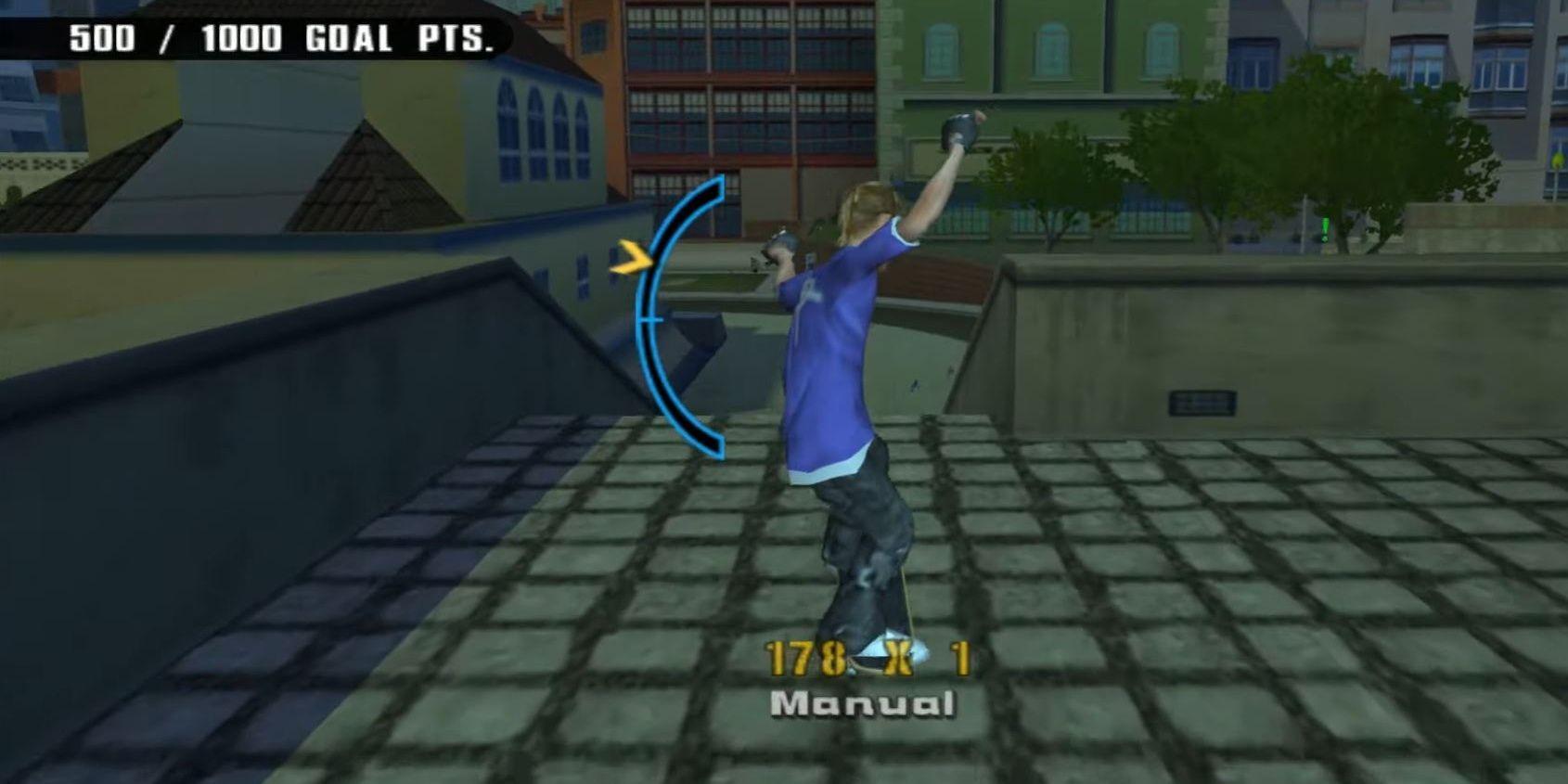 Skater Doing A Manual In Tony Hawk's Underground 2