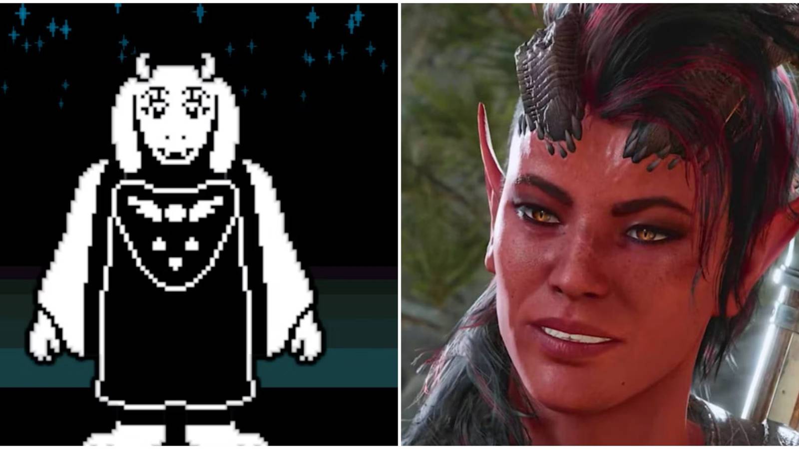 Undertale and Baldur's Gate 3