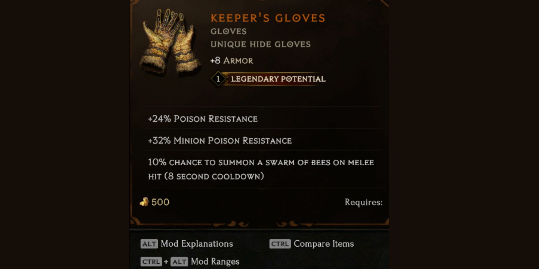 unique item gloves