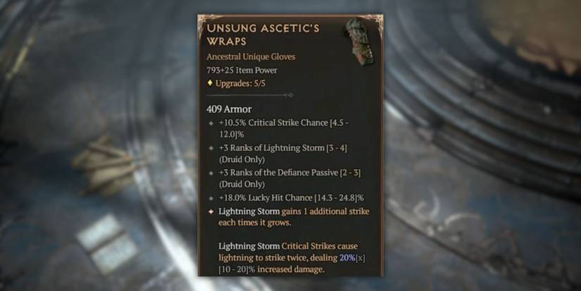 Unsung Ascetic's Wraps in Diablo 4