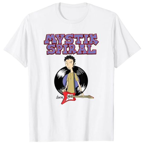 Mademark x Daria Mystik Spiral Short Sleeve Cotton Polyester Classic Unisex Adult T-Shirt in White