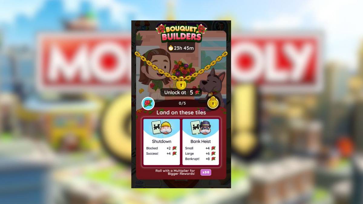bouquet builders rewards monopoly go
