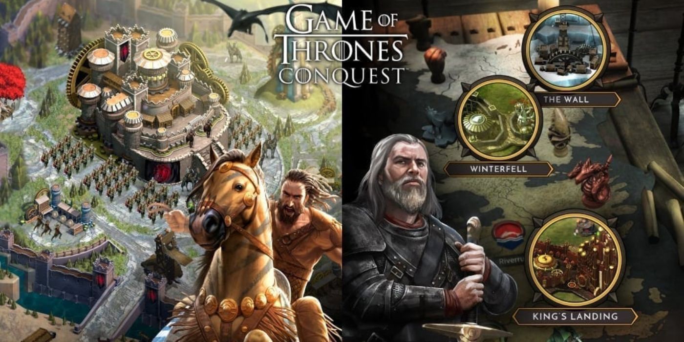 Promotional image showing features of Game of Thrones: Conquest