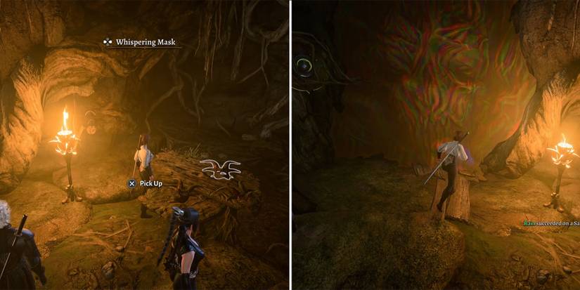 use whisipering mask to pass in baldurs gate 3