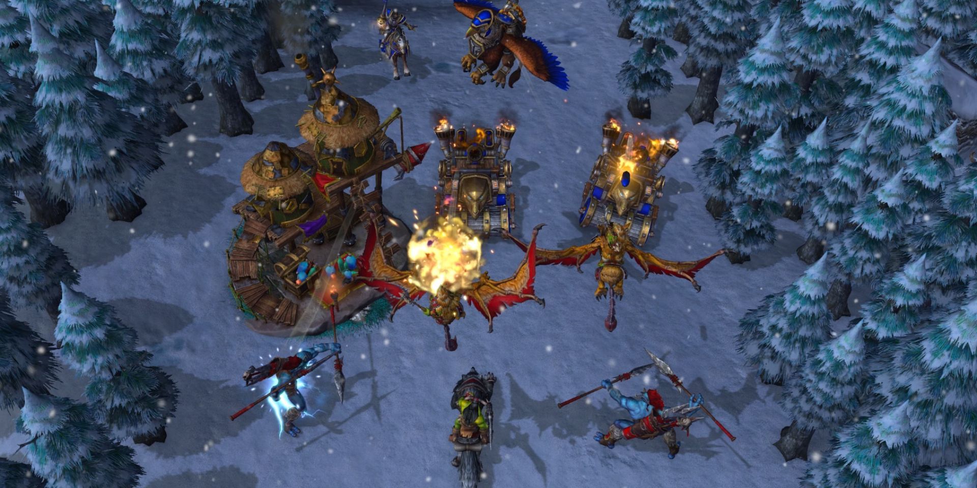 A battle in Warcraft 3
