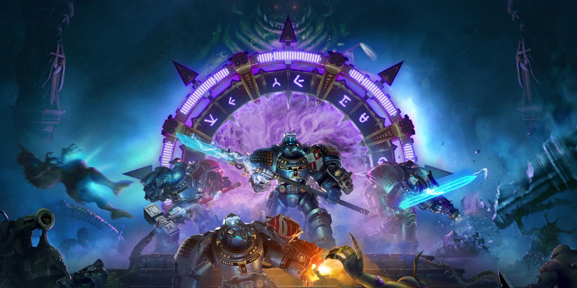 The cover art for Warhammer 40,000: Chaos Gate - Daemonhunters