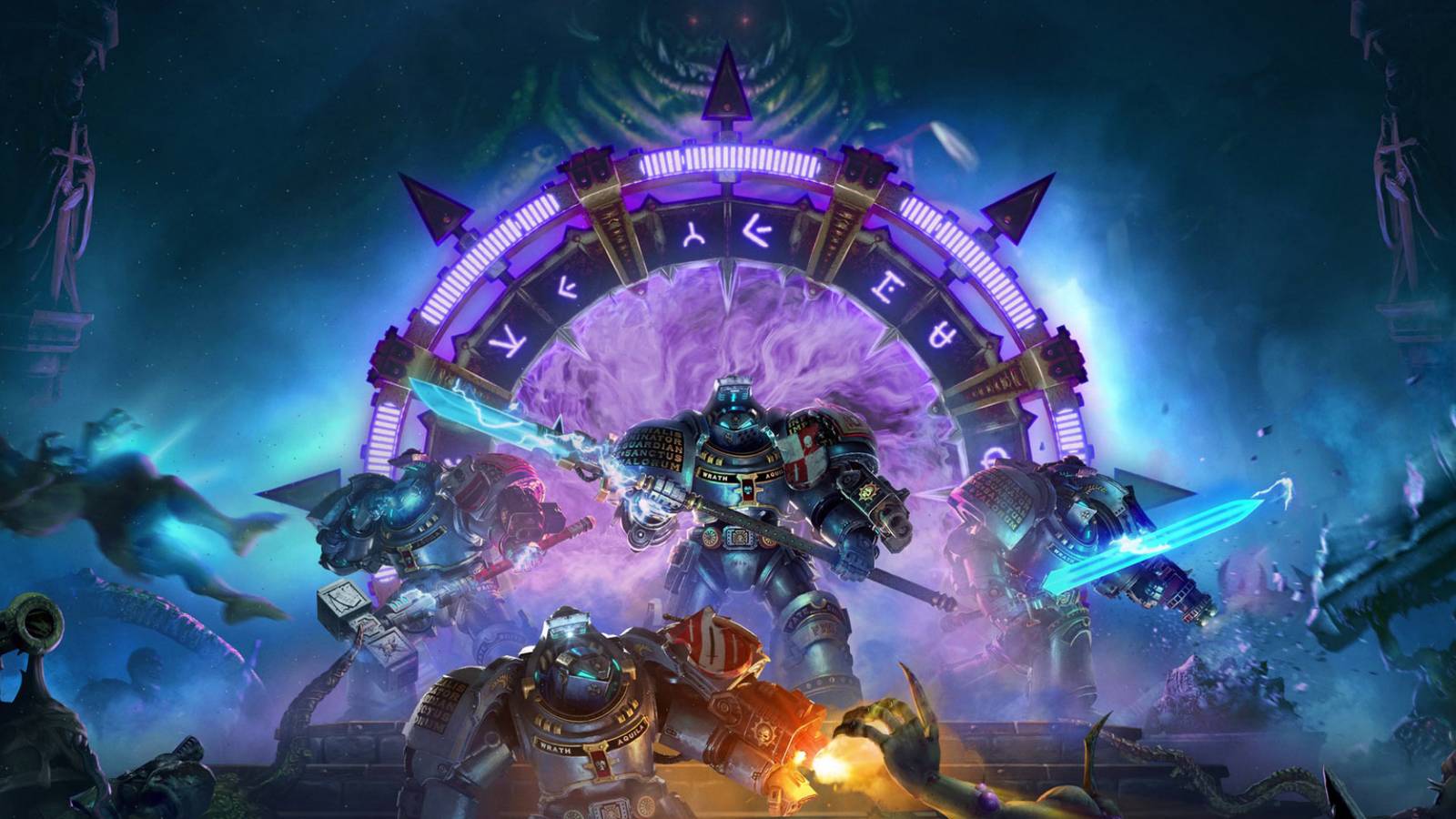 The cover art for Warhammer 40,000: Chaos Gate - Daemonhunters