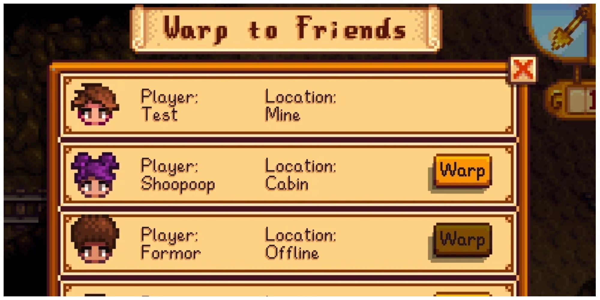 Warp To Friends