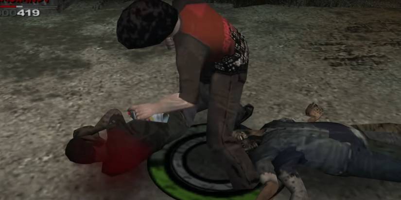 Rembrandt Spraypainting A Man's Face In A Fight In The Warriors For PSP