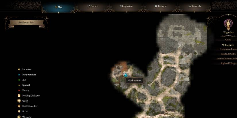 Waukeen's rest map location