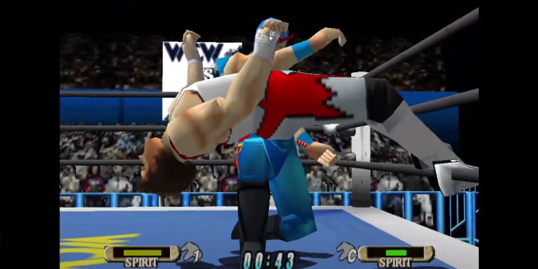 WCW vs NWO World Tour - Ultimo Dragon with a Backbreaker on Eddie Guerrero