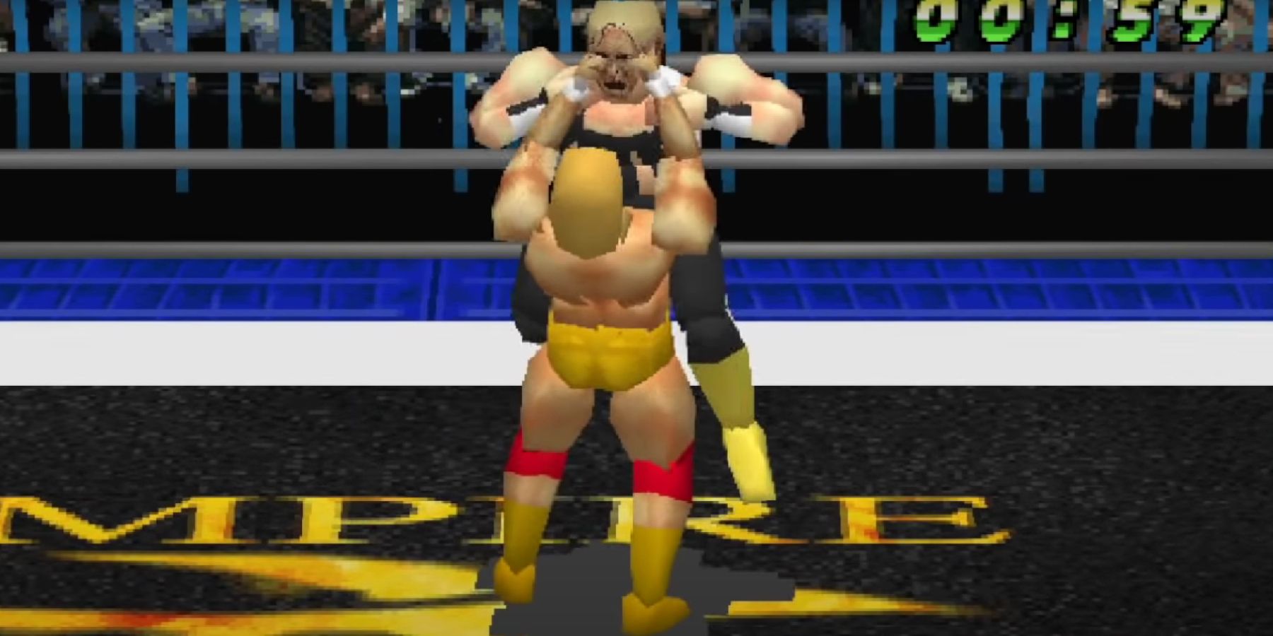 WCW vs The World - Hulk with the lifting choke hold