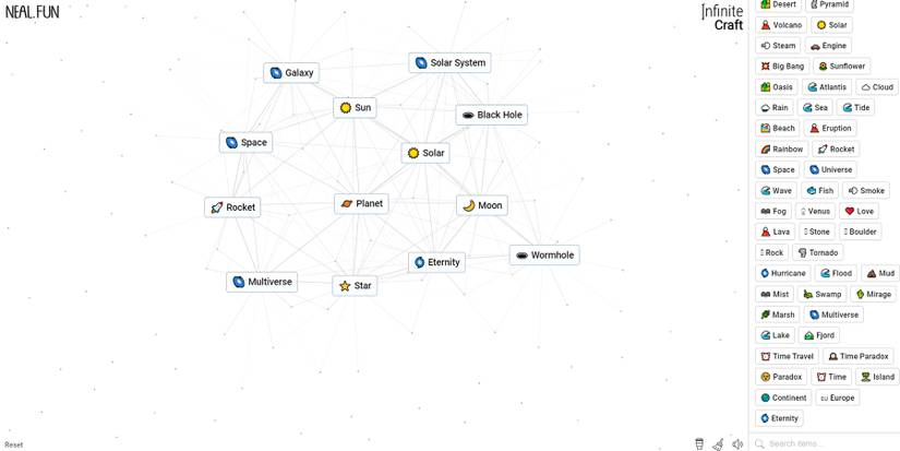 what to do with planet in infinite craft