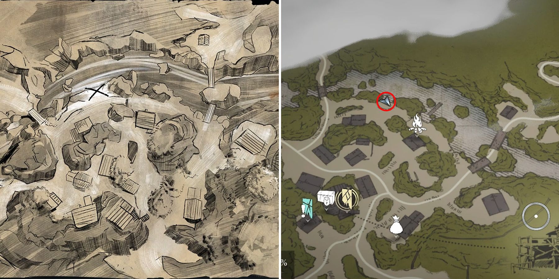 where to find makeshift camp cache treasure in banishers ghosts of new eden