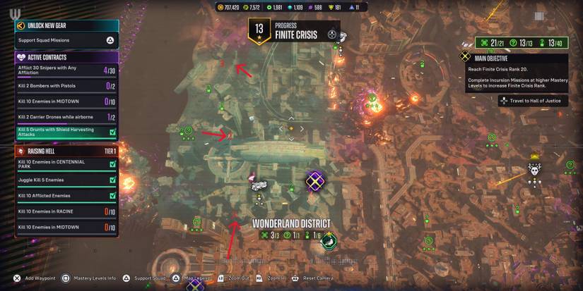 wonderline district riddle map