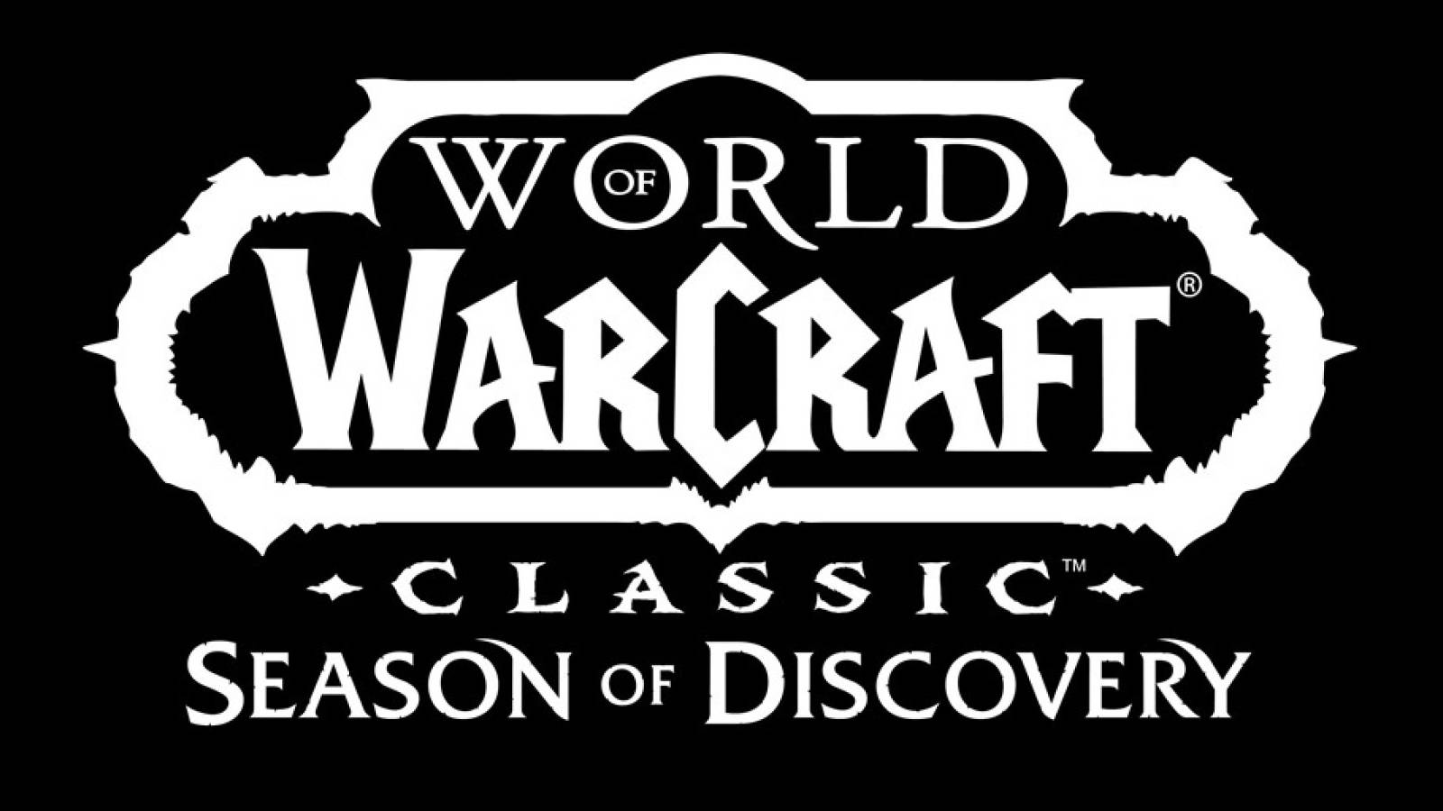 black and white wow classic sod logo