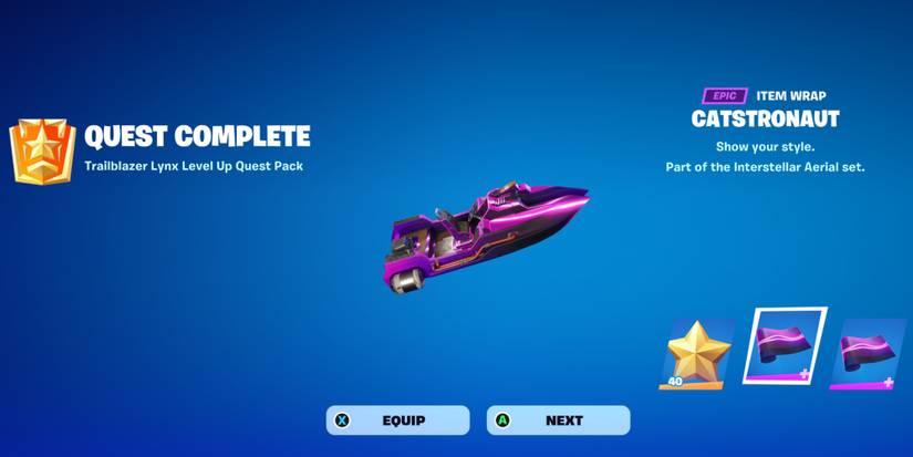 catstronaut wrap fortnite reward