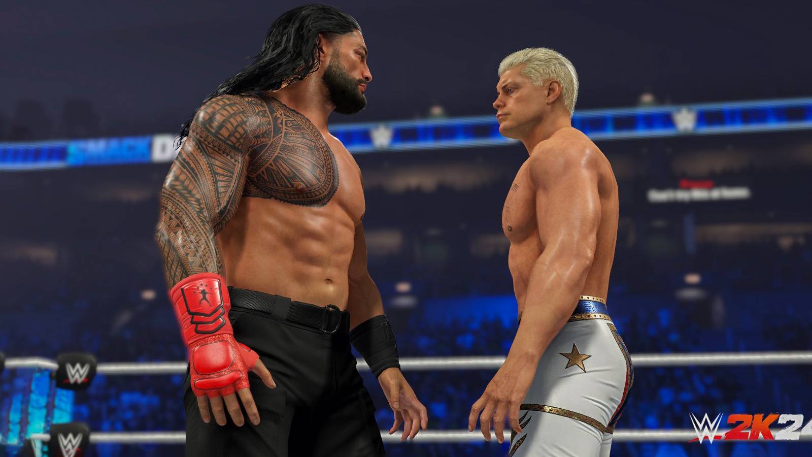 WWE 2K24 roman vs cody