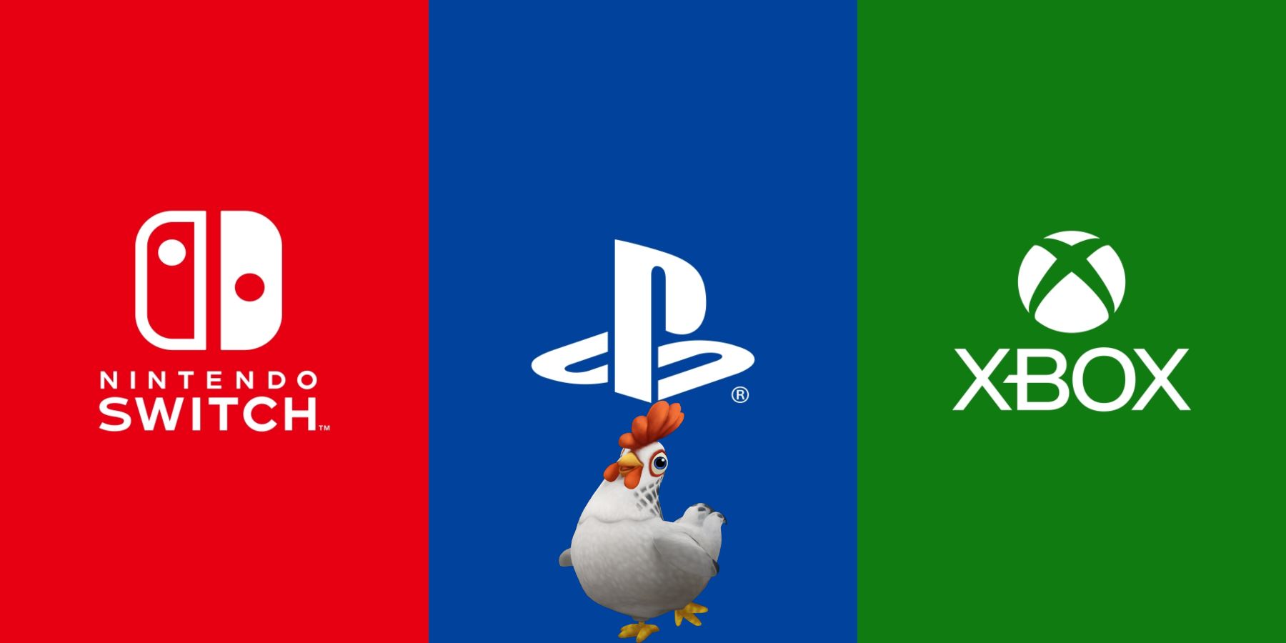 Xbox Nintendo PlayStation Chicken