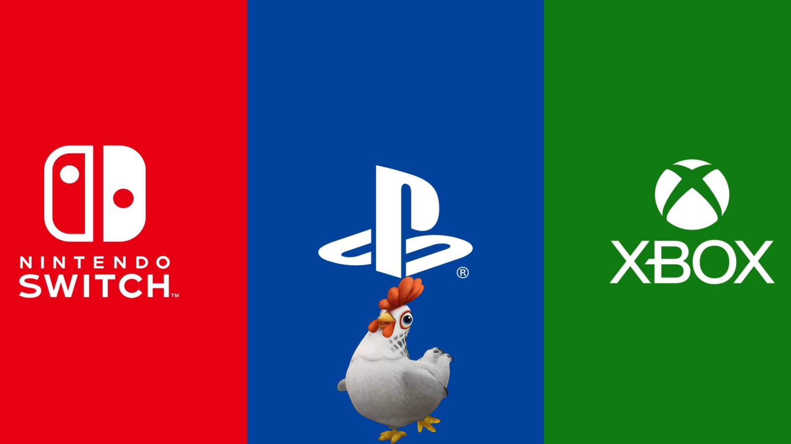 Xbox Nintendo PlayStation Chicken