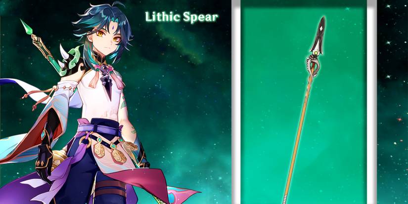 xiao using lithic spear in genshin impact