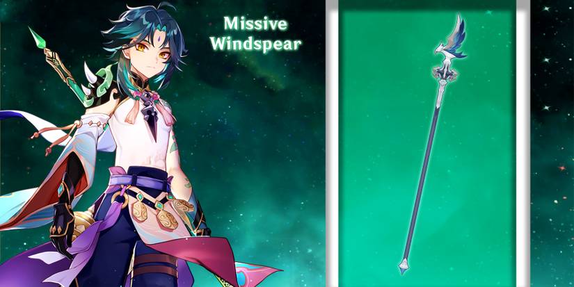 xiao using missive windspear in genshin impact