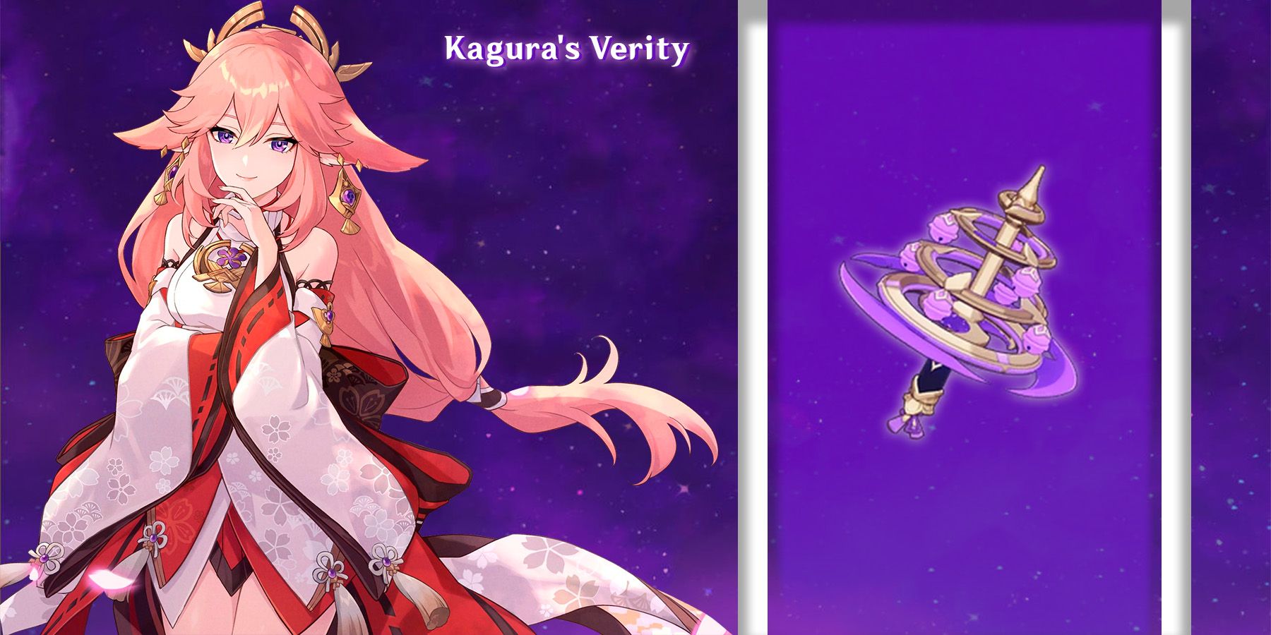 yae miko using kagura verity in genshin impact