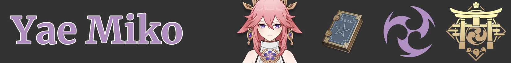 Yae Miko's weapon element and region - catalyst electro inazuma - genshin impact