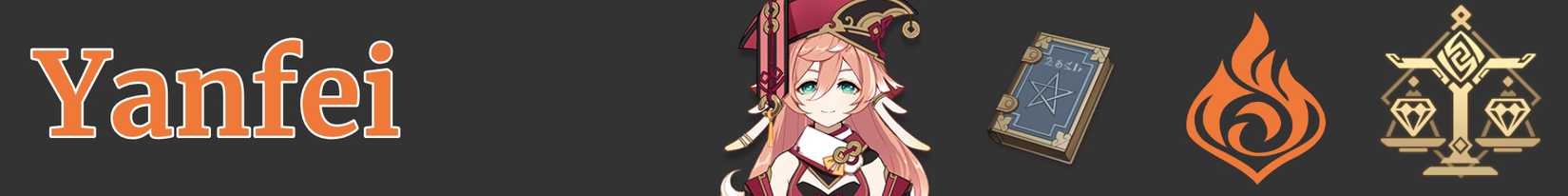 Yanfei's weapon element and region - catalyst pyro liyue - genshin impact