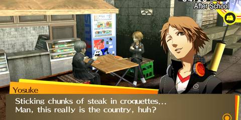Yosuke from Persona 4 saying 