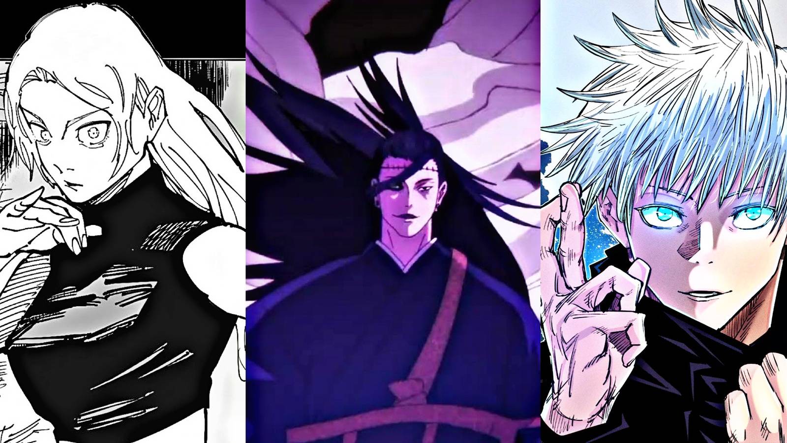 yuji tsukimo kenjaku gojo satoru one shot attacks jujutsu kaisen jjk