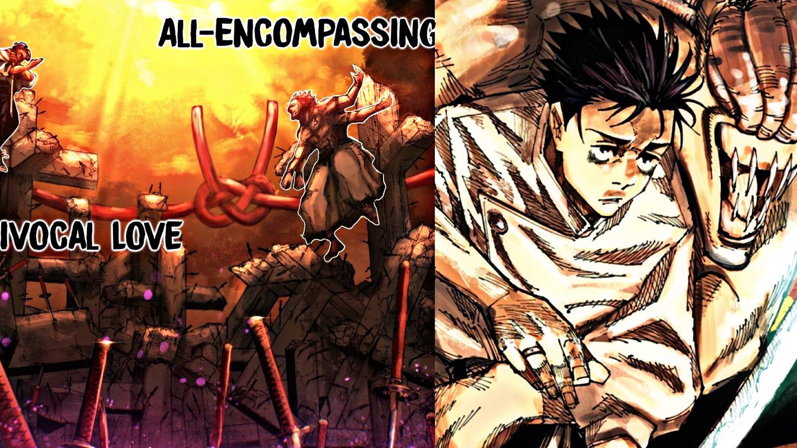 yuta domain expansion yuta and rika vs sukuna jujutsu kaisen jjk 249