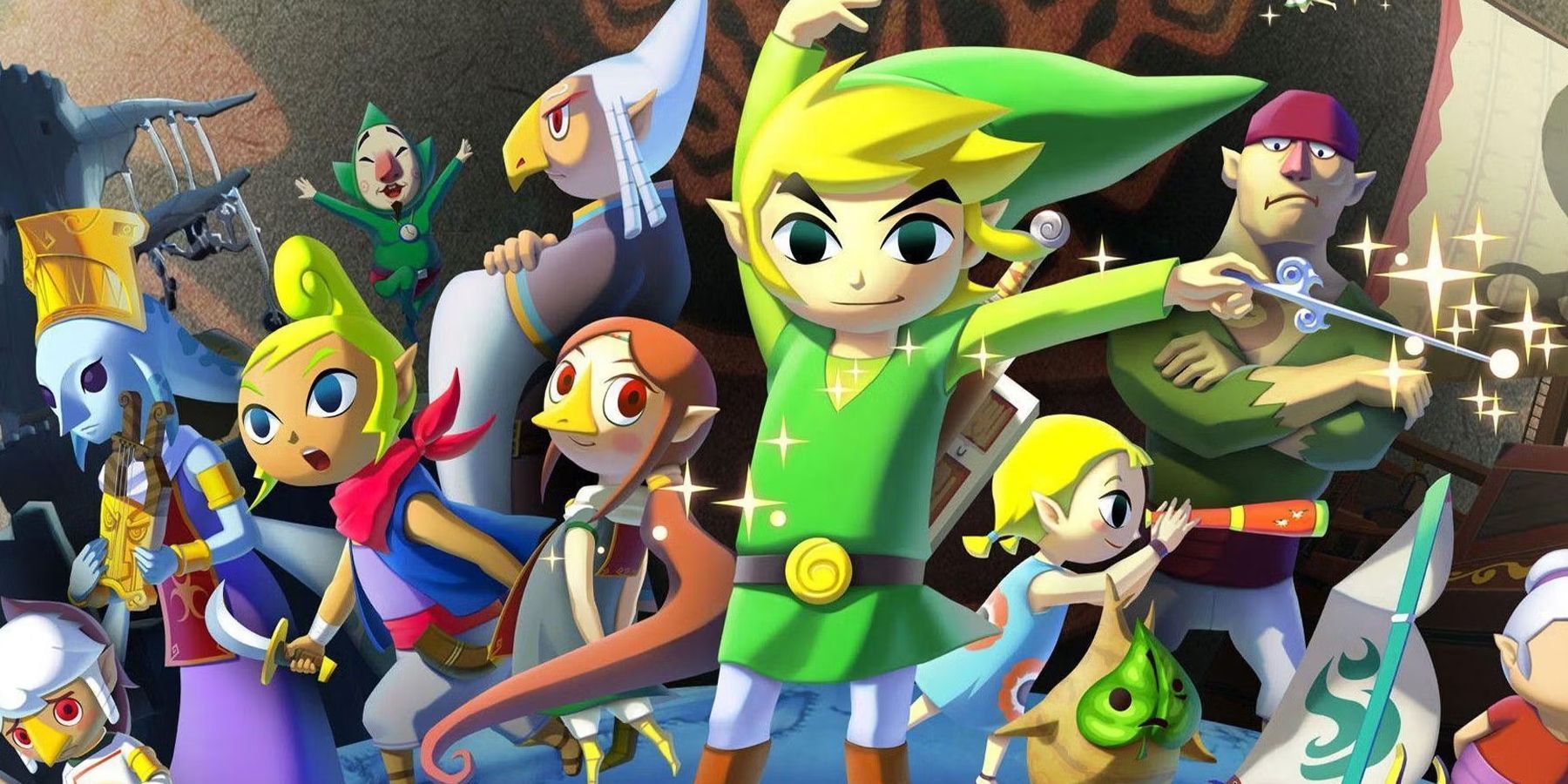 The cover art for Nintendo's The Legend of Zelda: The Wind Waker HD