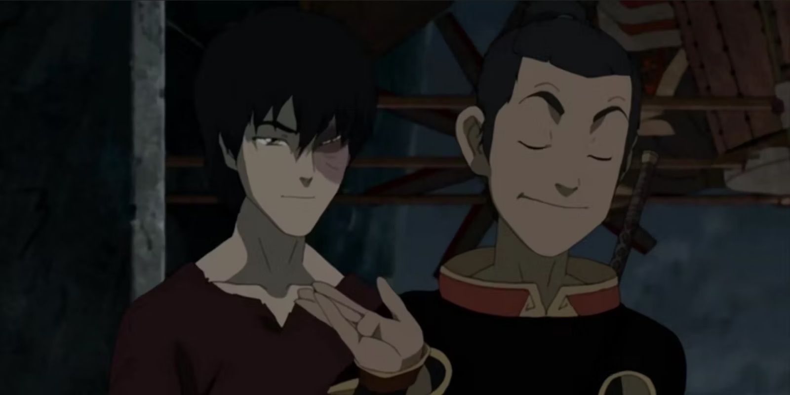 Zuko and Sokka in Avatar The Last Airbender