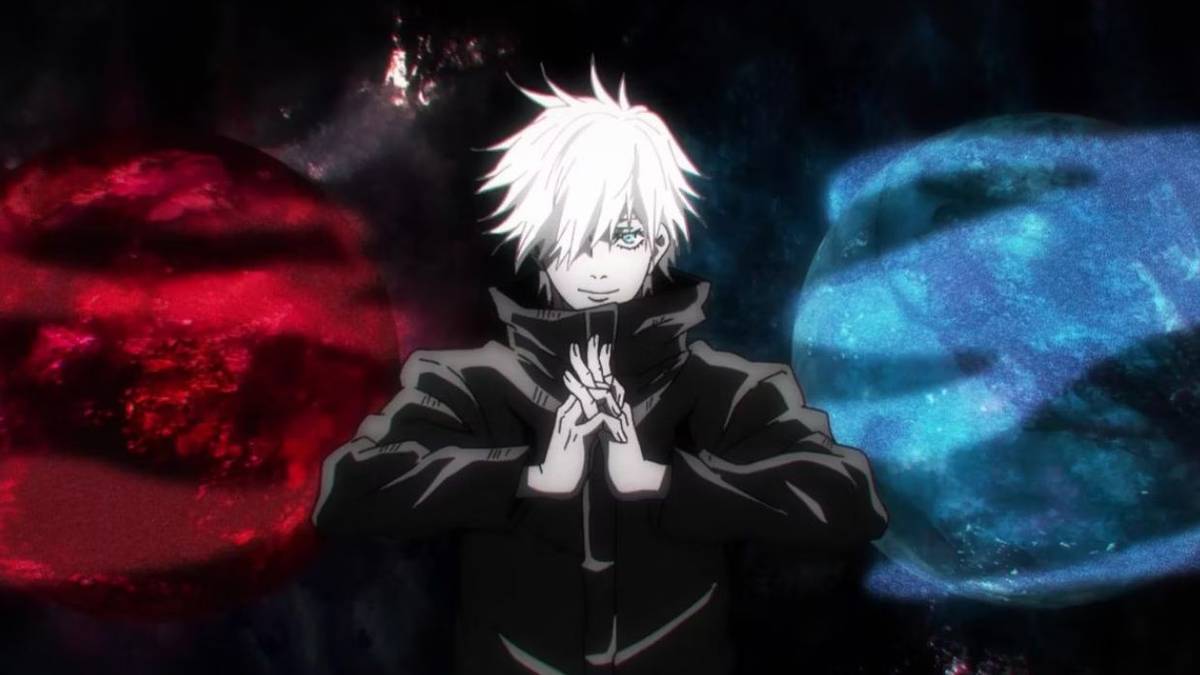 Gojo with Red and Blue