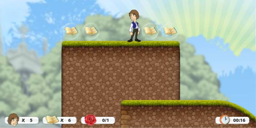 Romeo on top of a platform