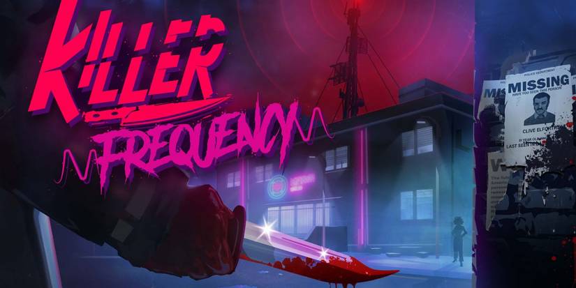 Poster for Killer Frequency with killer wielding knife