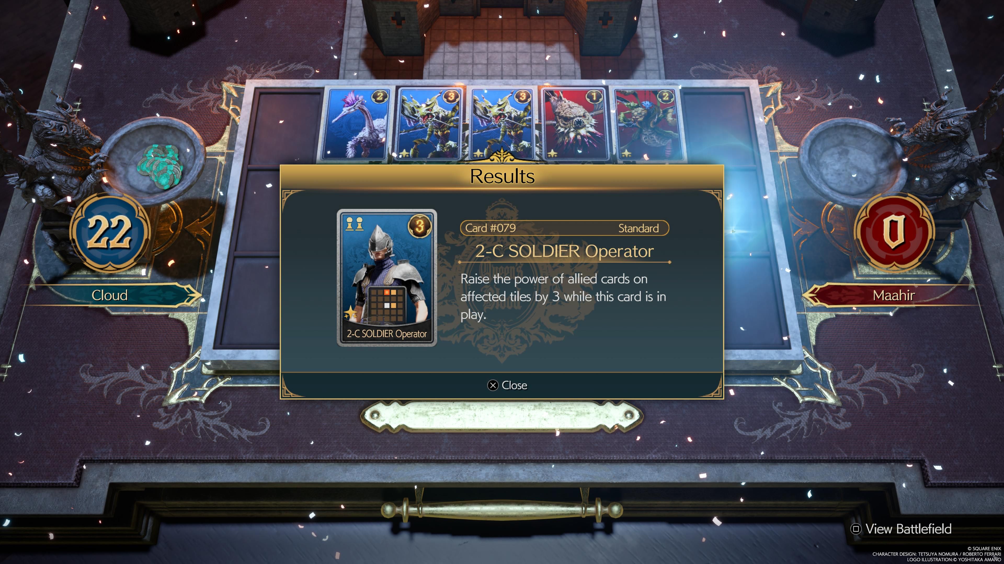 2-C SOLDIER Operator Reward for defeating Maahir Final Fantasy 7 Rebirth