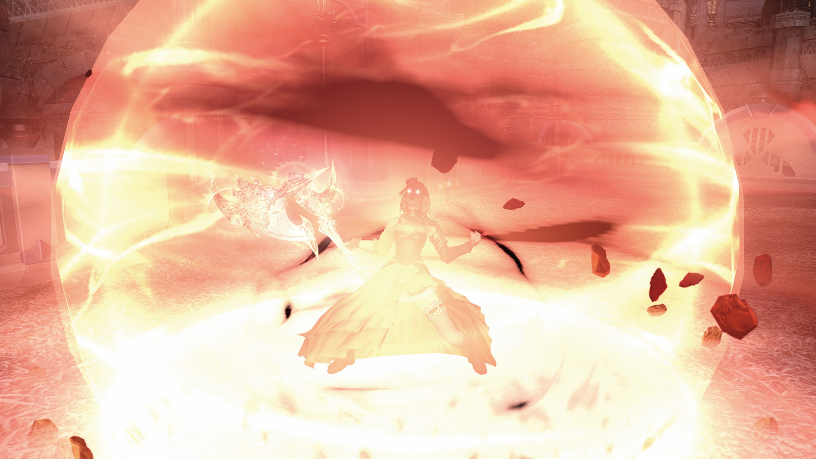 A warrior performing the Inner Release Ability