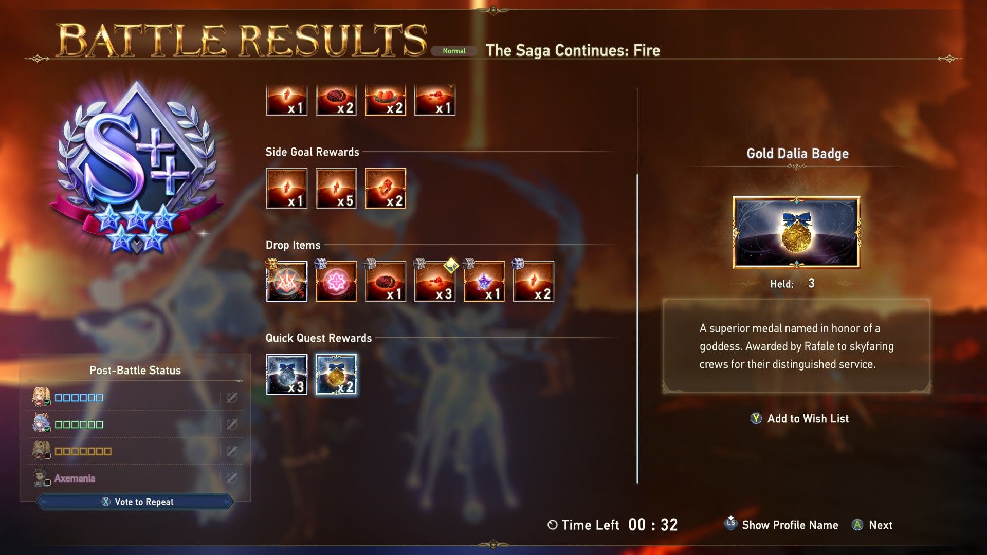 A Gold Dalia Badge drop in Granblue Fantasy Relink - How to Get Silver and Gold Dalia Badges