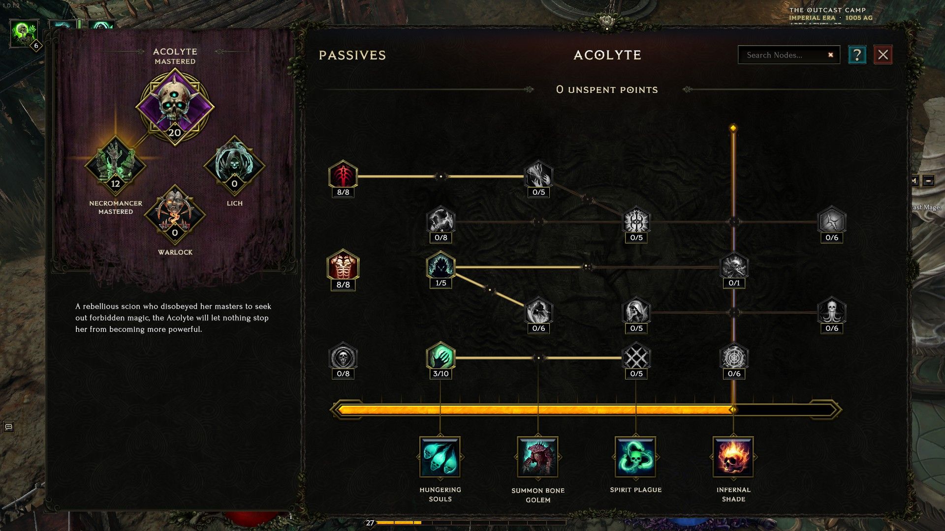 Passive tree for Acolytes in Last Epoch