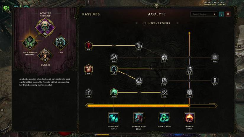 Passive tree for Acolytes in Last Epoch