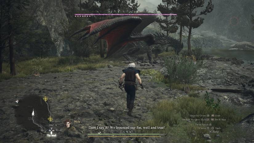 Encountering a drake in Dragon's Dogma 2