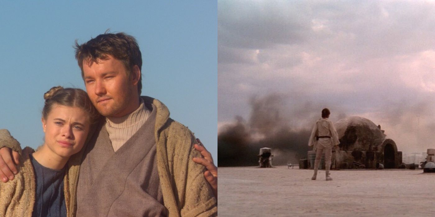 Owen and Beru Lars and their death with Luke watching on