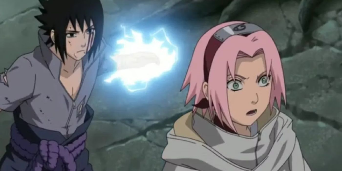 Sasuke Attacking Sakura